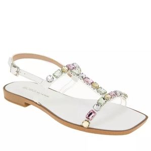 BCBGeneration Larabee rhinestones flat sandals